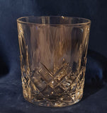 Robert 'Rabbie' Buns / Buns night supper / scot poet - Engraved High Quality Heavy Sword cut pattern crystal whiskey Tumbler Glass 320ml