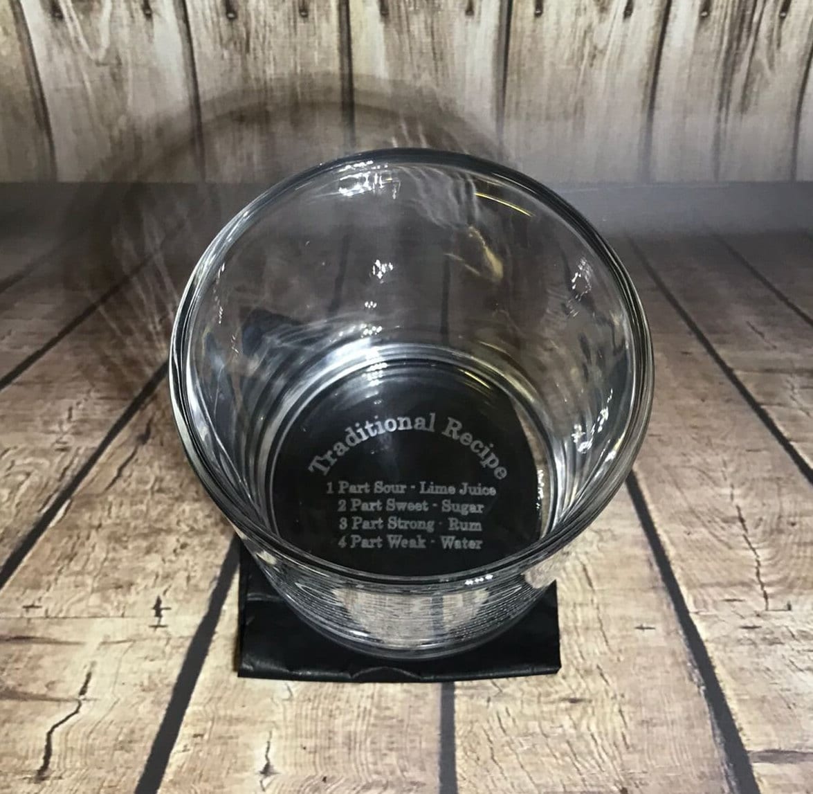 Royal Navy GROG / The story / History / Recipe - Engraved Whiskey Tumbler Glass 330ml - we can engrave any design - rum - quart -ration