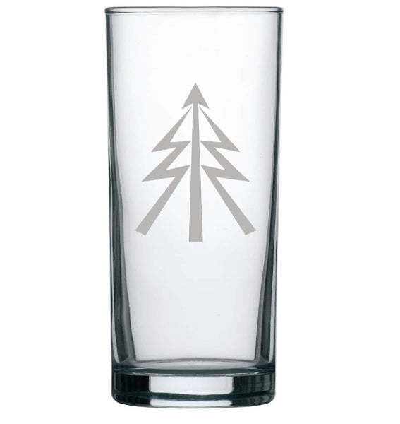 Recce Tree / recon / reconnaissance - Engraved Hi Ball / Tall Tumbler/ tall mixer Glass 290ml - we can engrave any design