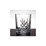 Raise a glass - To Absent Friends / poppy cross- Engraved High Quality Heavy Sword cut pattern crystal whiskey Tumbler Glass 320ml