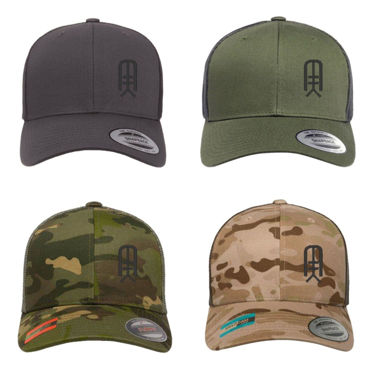 Embroidered Flexfit Yupong Cap Anti Tank Map Symbol