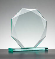 Engraved Jade Facet Round Award - Free Engraving / Your Design