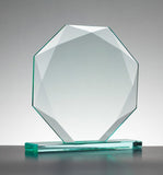 Engraved Jade Facet Round Award - Free Engraving / Your Design