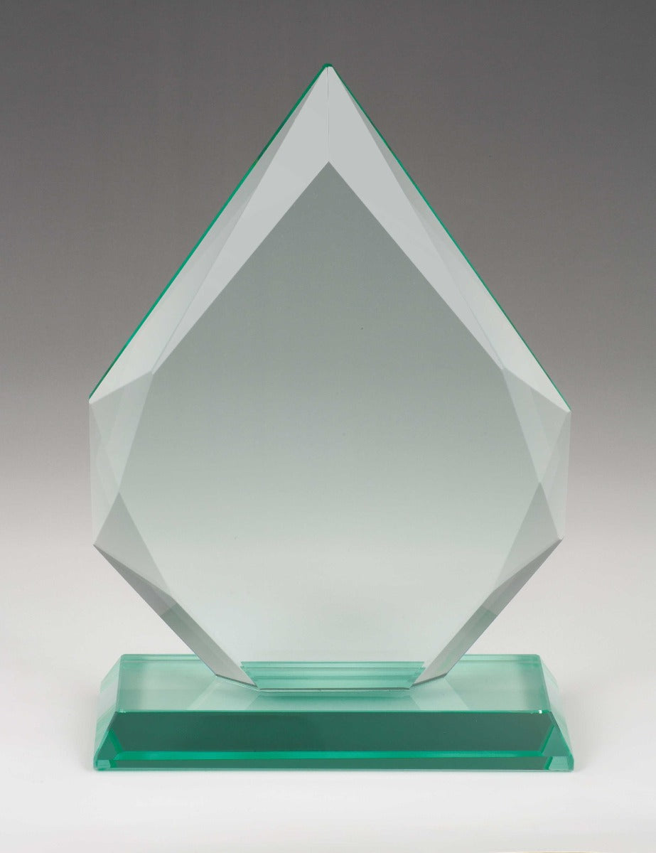 Gravierter Jade-Diamant-Rahmen-Award – Kostenlose Gravur / Ihr Design