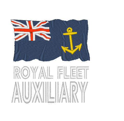 RFA Royal Fleet Auxiliary - Bestickt - Wähle dein Kleidungsstück
