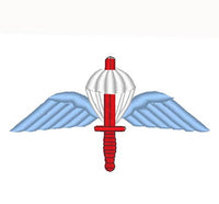 British Parachutist Commando Wings (winged dagger)  - Embroidered - Choose your Garment