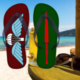 Printed Flip Flops - Commando Dagger & Airborne Wings