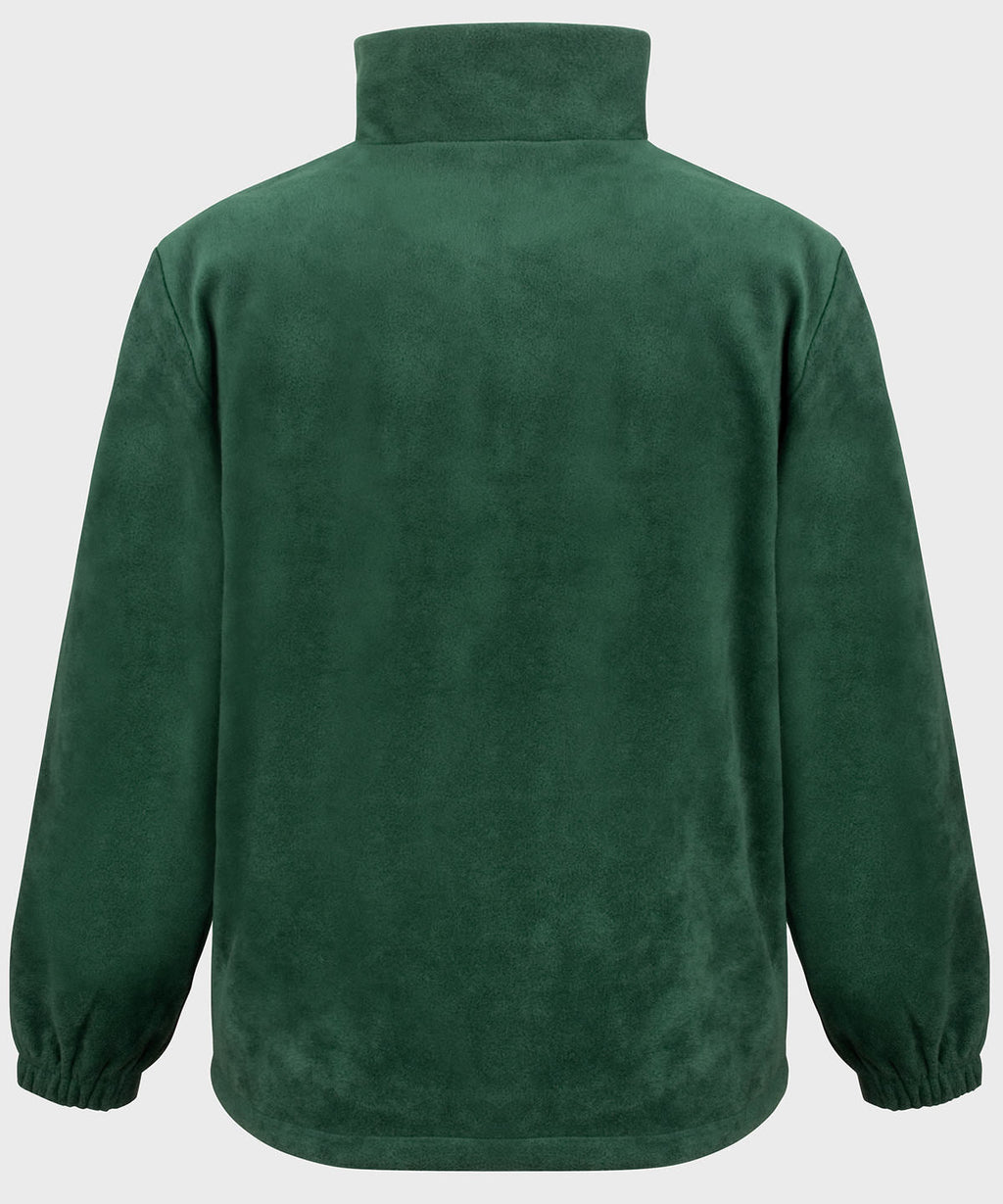 Bestickte Fleecejacke mit 1/4-Reißverschluss