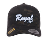 Embroidered Flexfit Yupong Cap Royal 1664 Baseball Cap